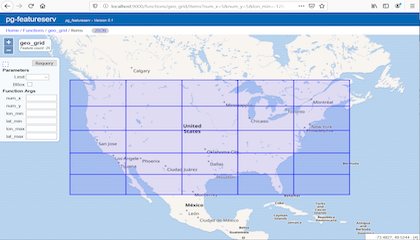 Using PostGIS Functions in pg_featureserv