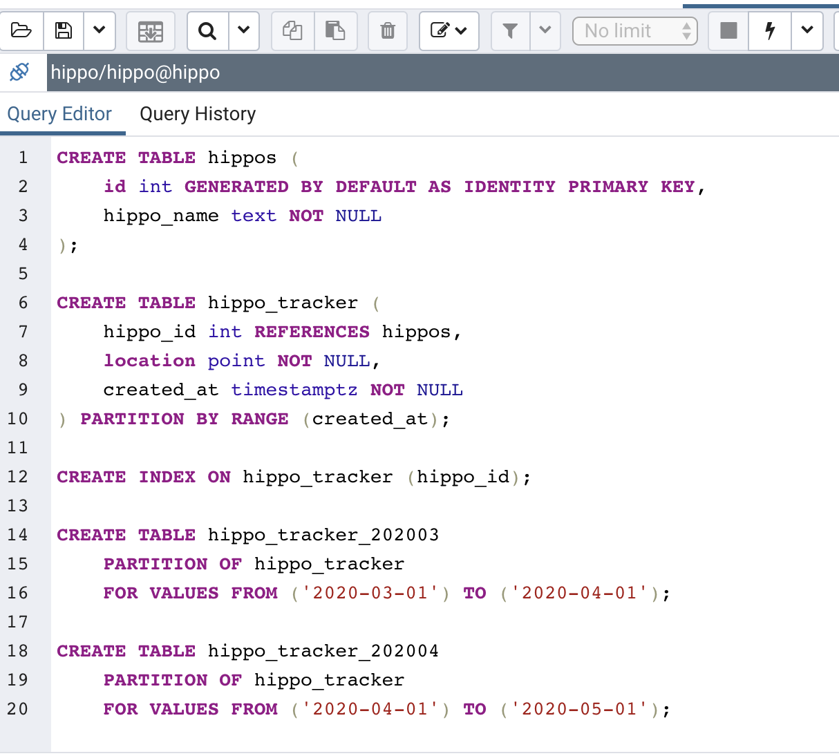 pgAdmin 4 Query Editor